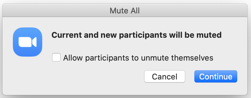 Mute all participants