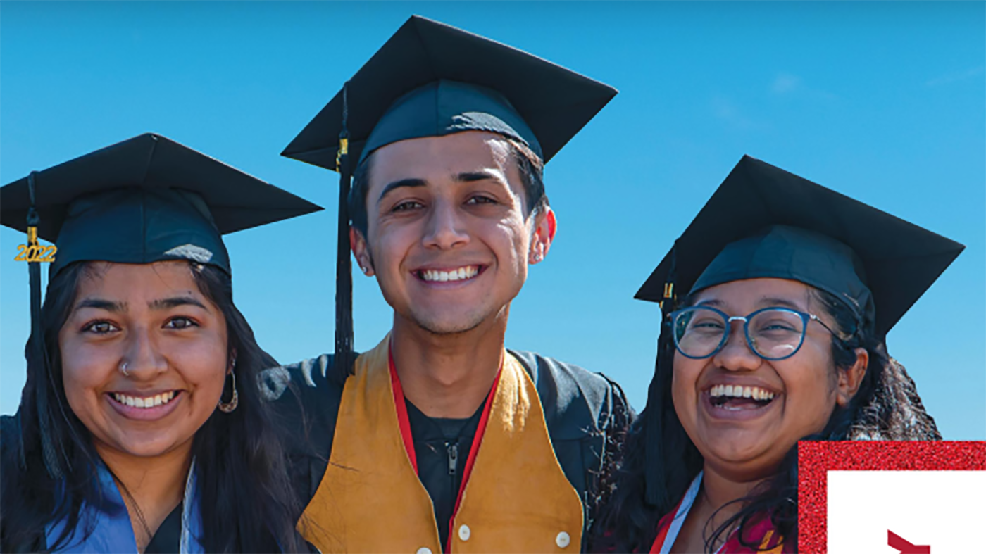 2022 Annual Report Cover featuring SBCC graduates